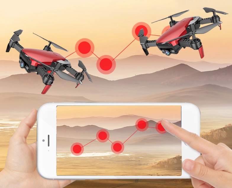 Drone Teeggi M69 FPV, 720P, angle large, WiFi, caméra HD pliable - /medias/155596060976.jpg