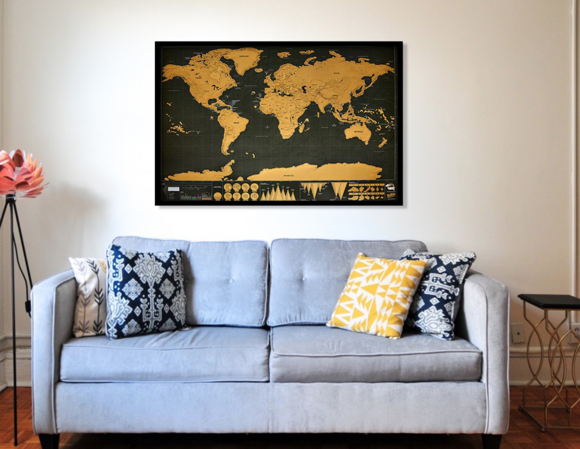 Carte du monde à gratter pour illustrer vos voyages - /medias/156205820227.jpg