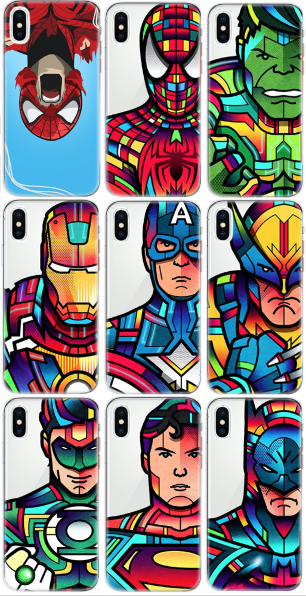 Coques iPhone Super Héros style &quot;comics&quot; coloré - /medias/15707210923.jpg